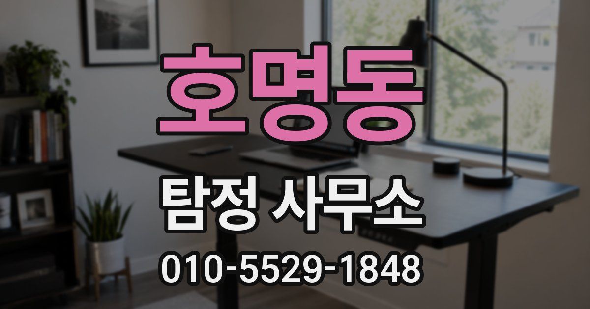 호명동 탐정 사무소
