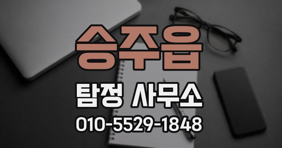 승주읍 탐정 사무소