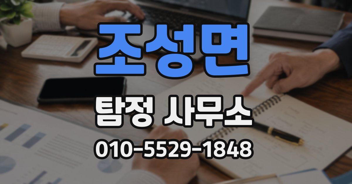 조성면 탐정 사무소