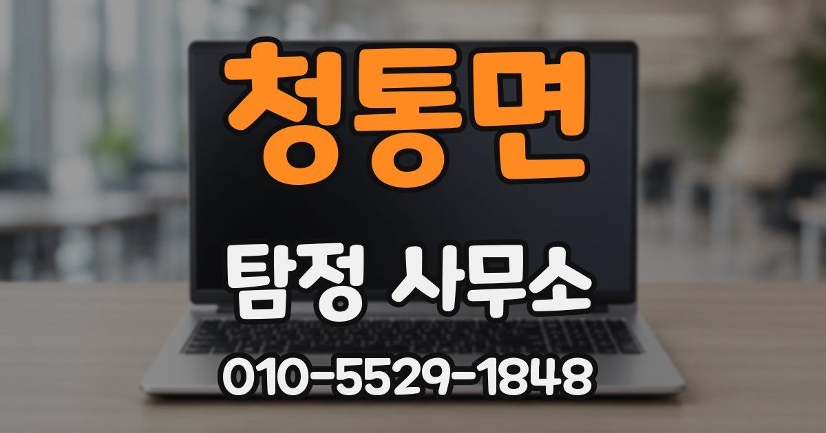 청통면 탐정 사무소