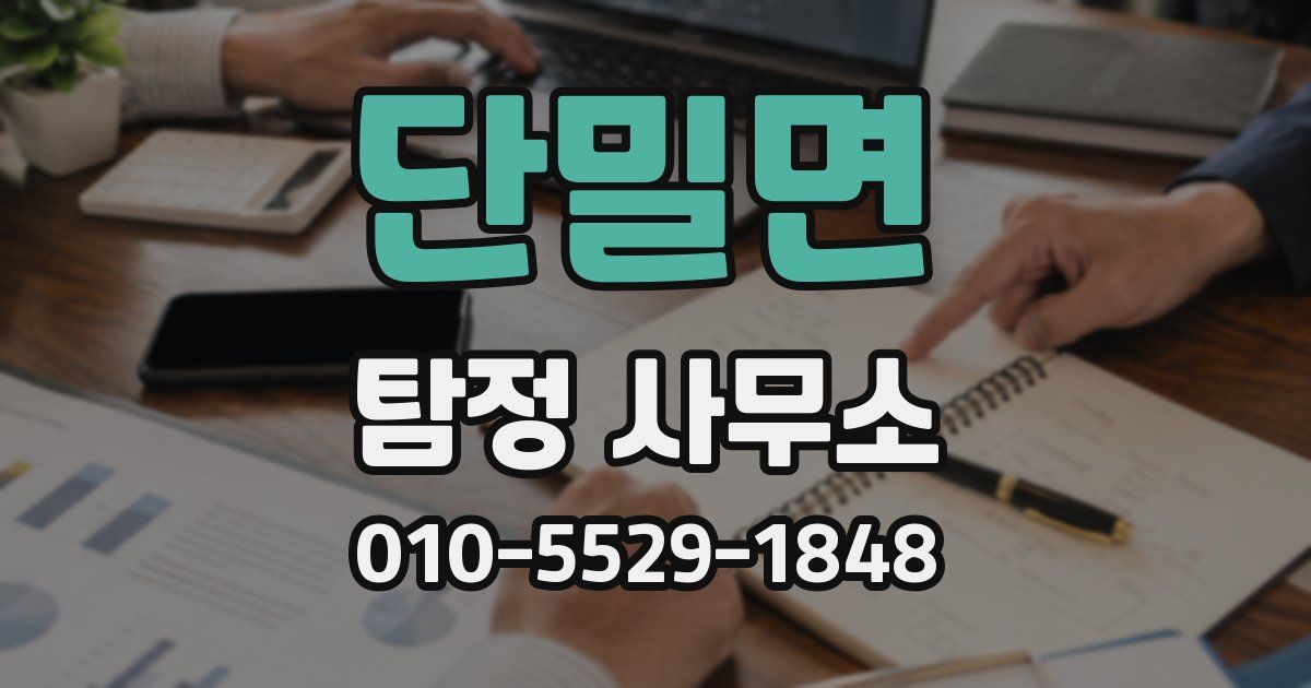 단밀면 탐정 사무소