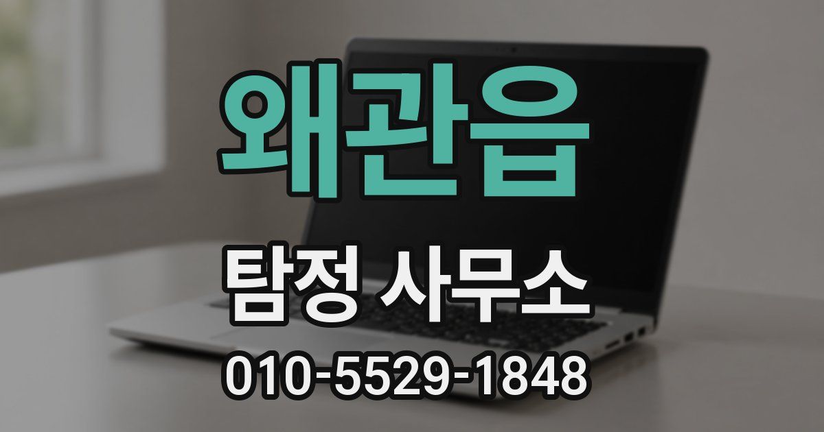 왜관읍 탐정 사무소