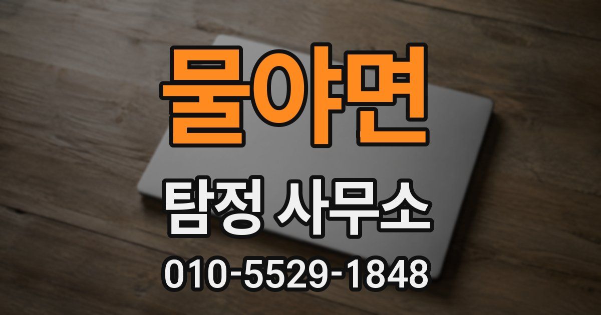 물야면 탐정 사무소