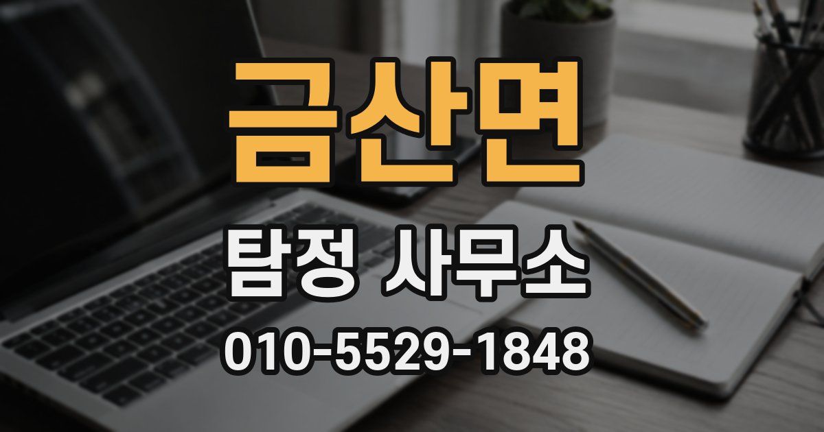 금산면 탐정 사무소