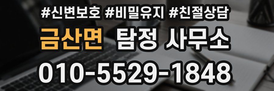 금산면 탐정 사무소