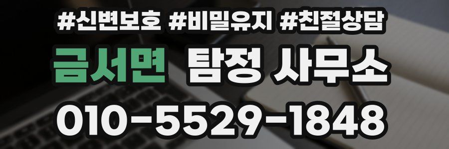 금서면 탐정 사무소