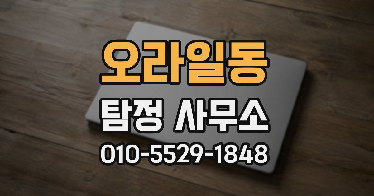 오라일동 탐정 사무소