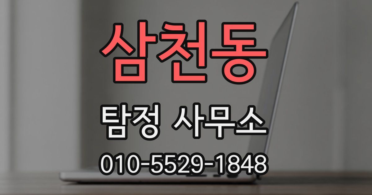 삼천동 탐정 사무소