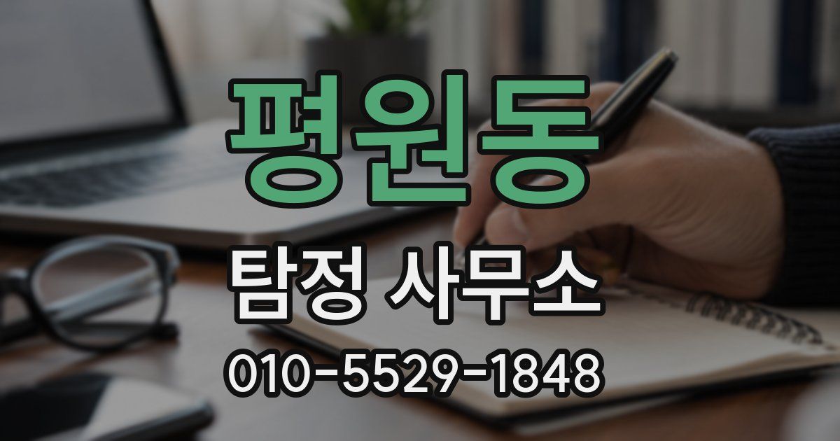평원동 탐정 사무소