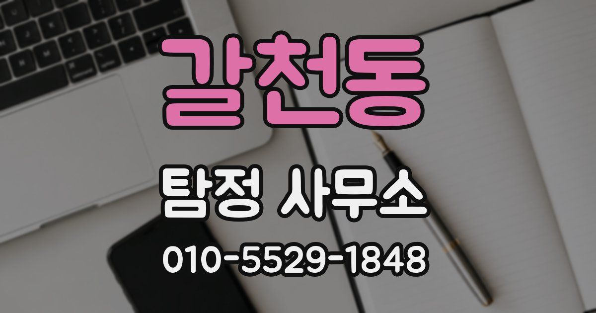 갈천동 탐정 사무소