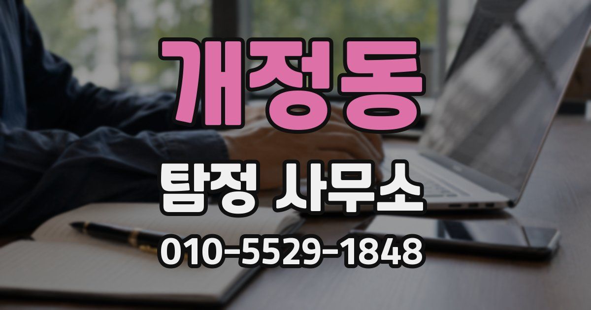 개정동 탐정 사무소