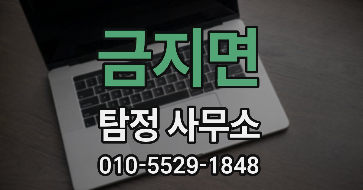 금지면 탐정 사무소