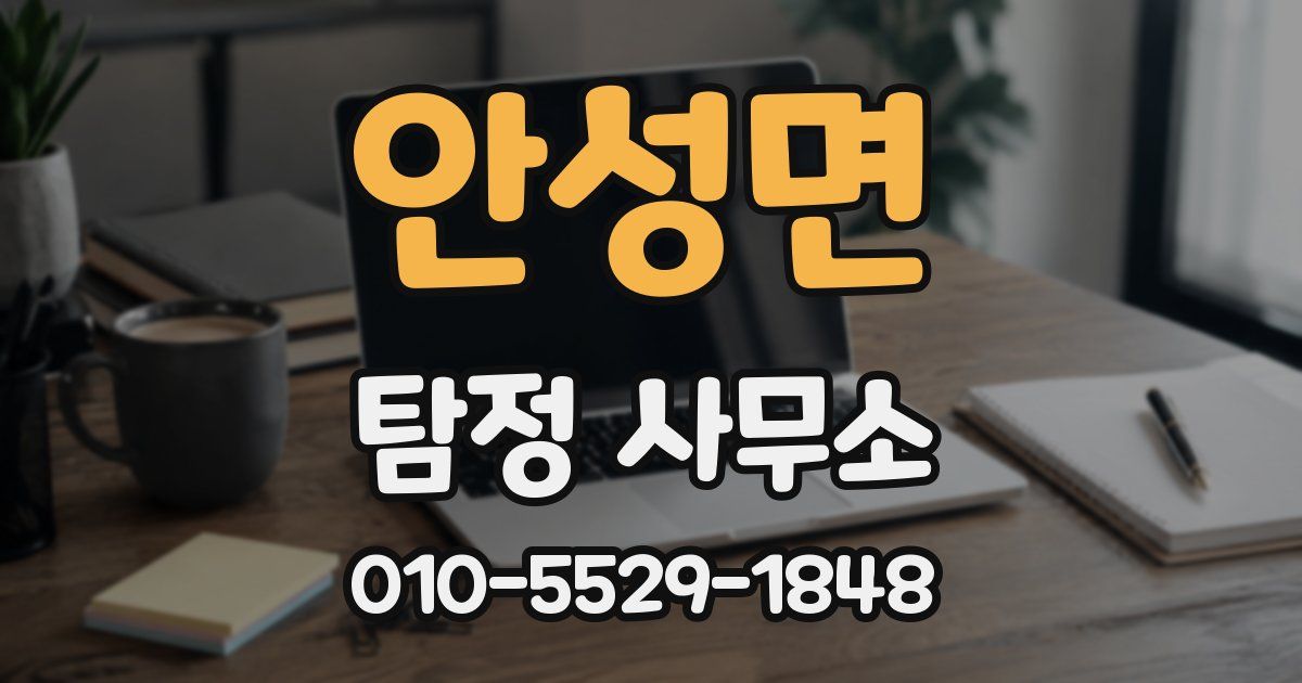 안성면 탐정 사무소