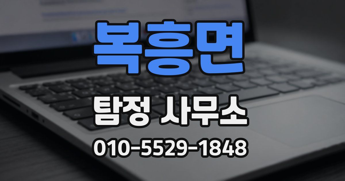 복흥면 탐정 사무소