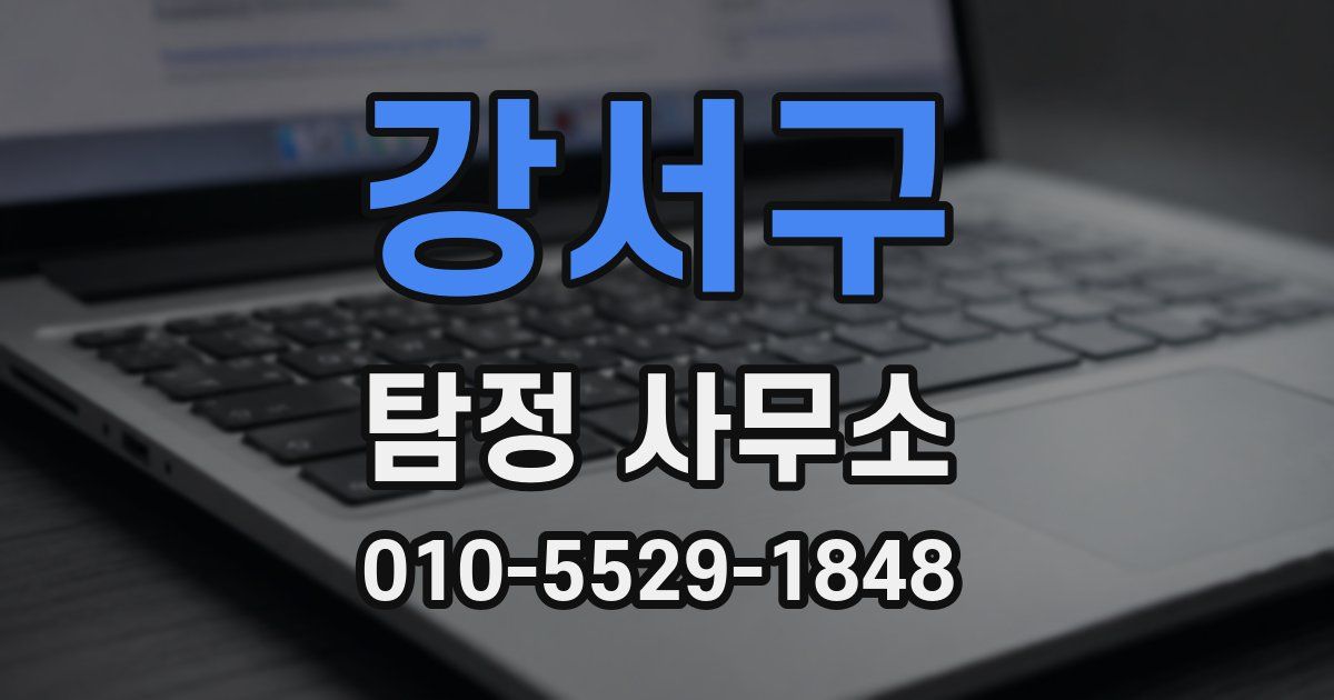 강서구 탐정 사무소