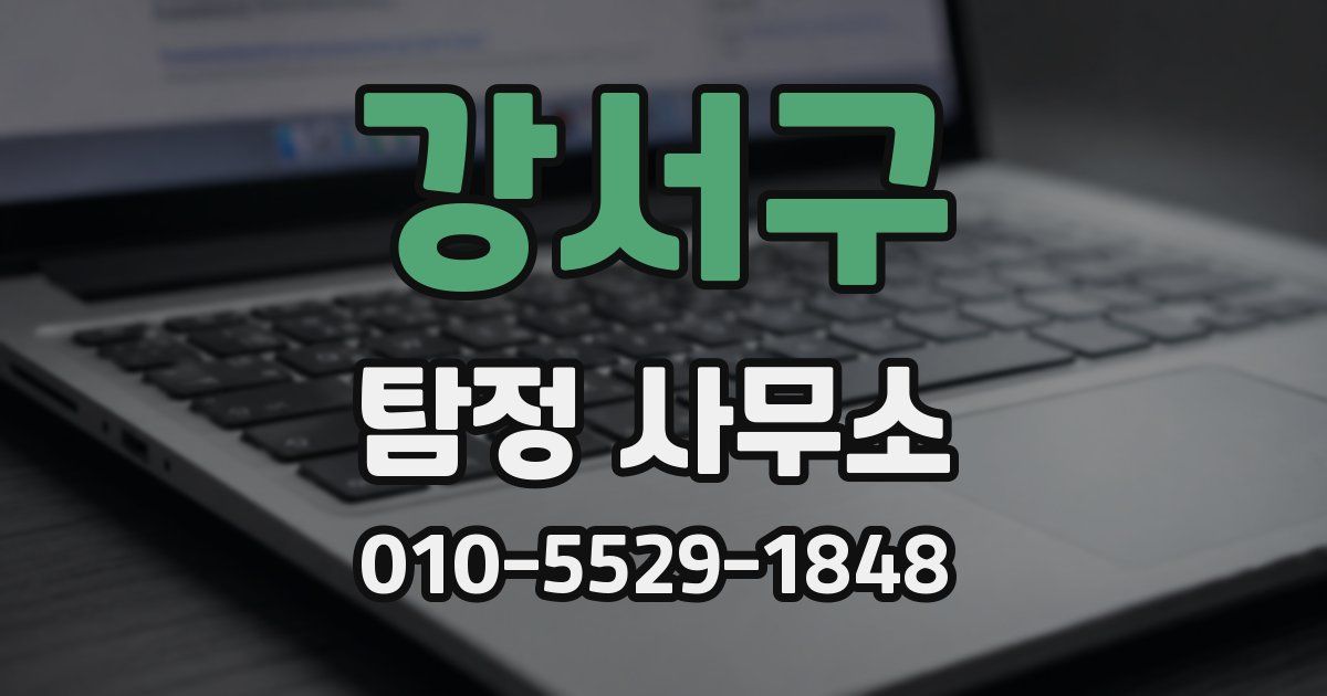 강서구 탐정 사무소