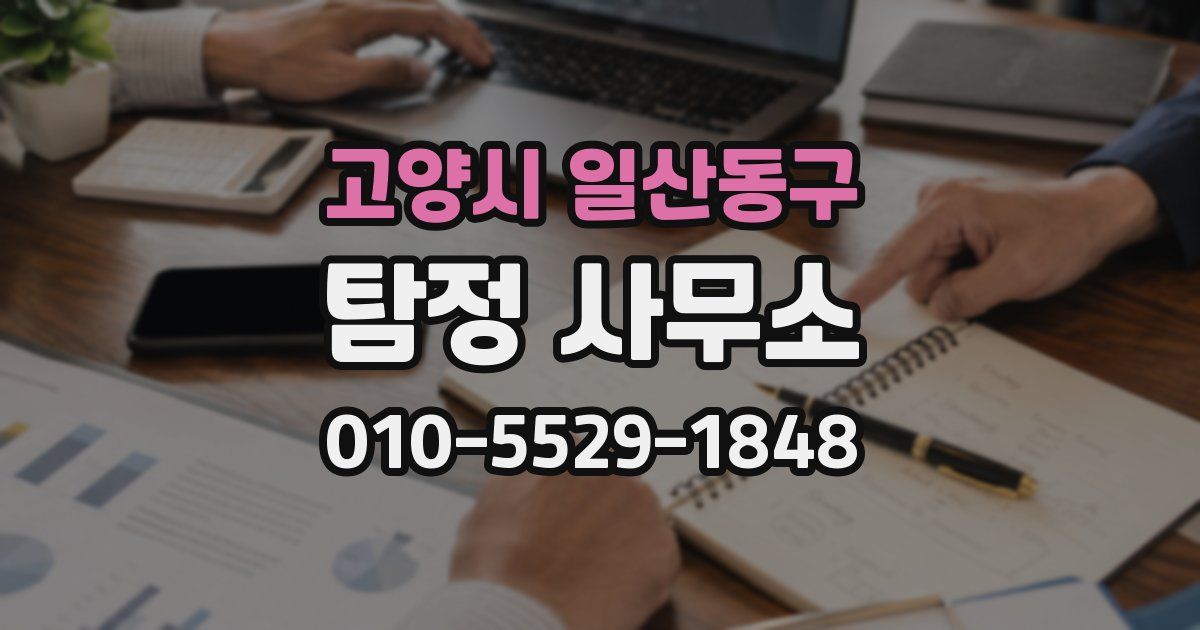 고양시 일산동구 탐정 사무소