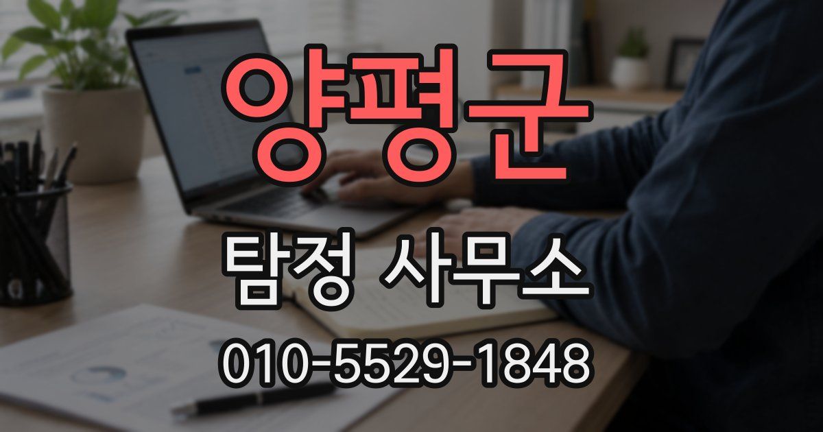 양평군 탐정 사무소