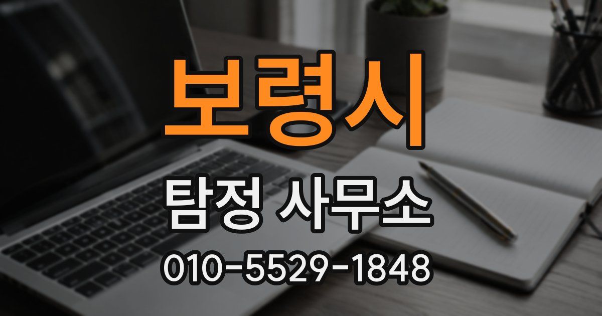 보령시 탐정 사무소