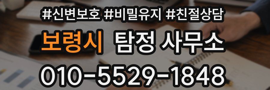 보령시 탐정 사무소