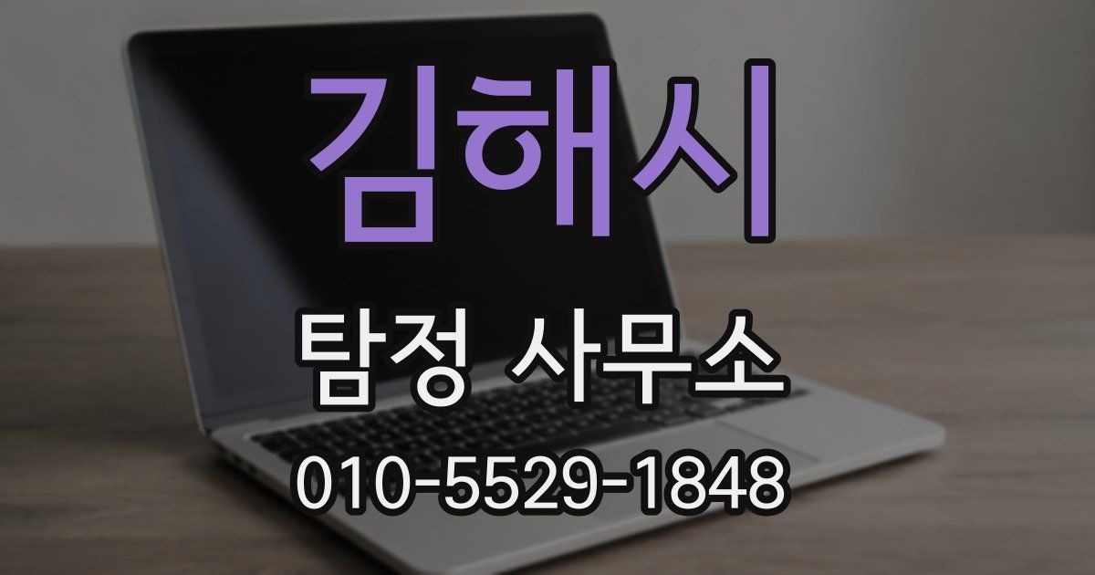 김해시 탐정 사무소