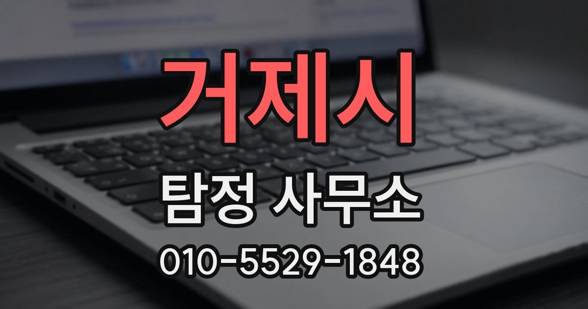 거제시 탐정 사무소