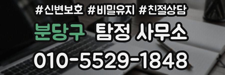 분당구 탐정 사무소