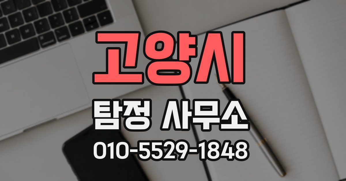 고양시 탐정 사무소