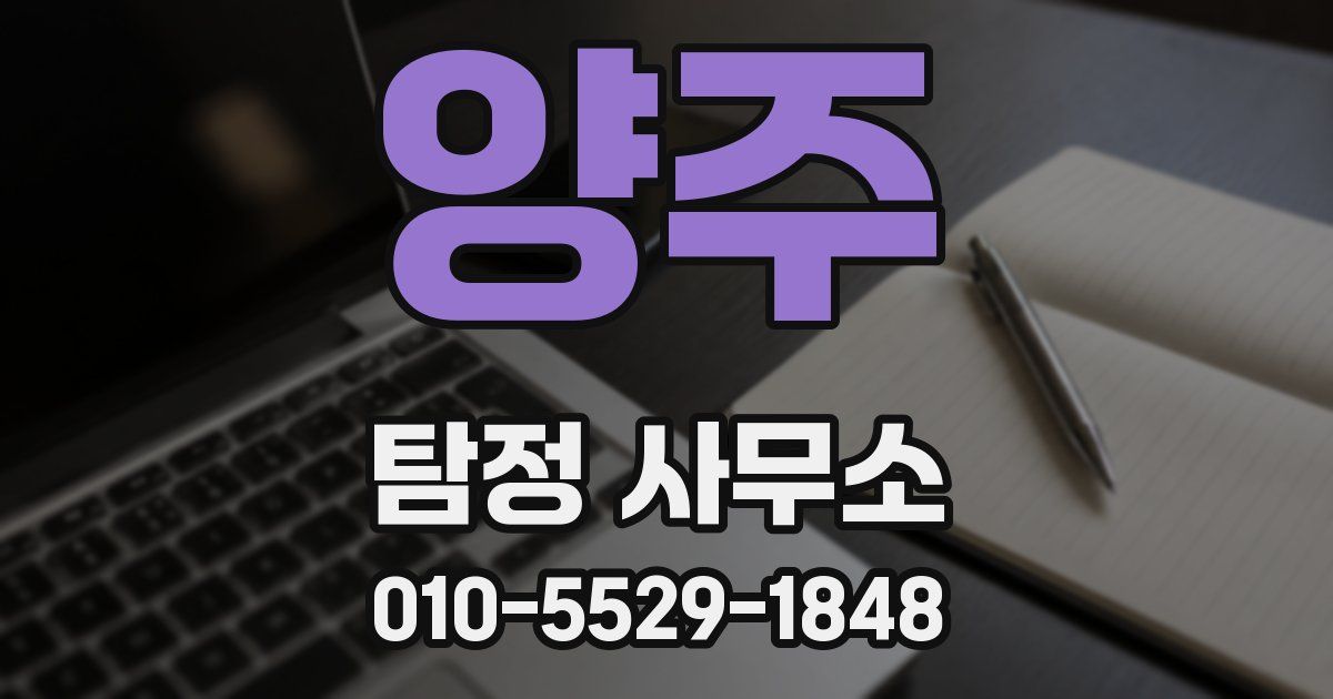 양주 탐정 사무소