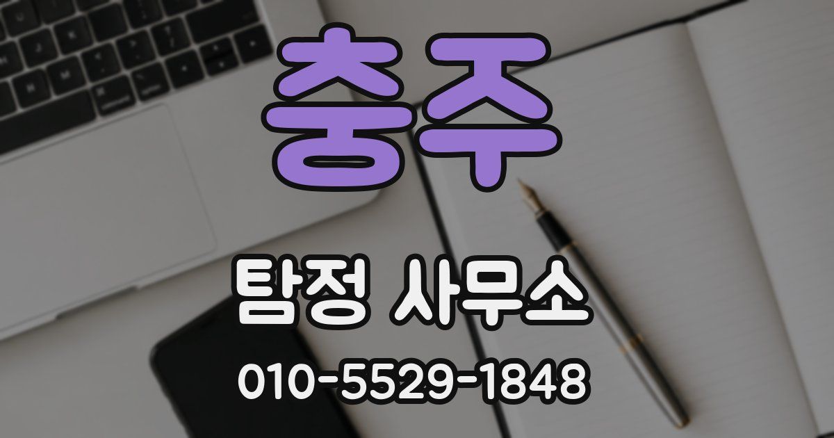 충주 탐정 사무소