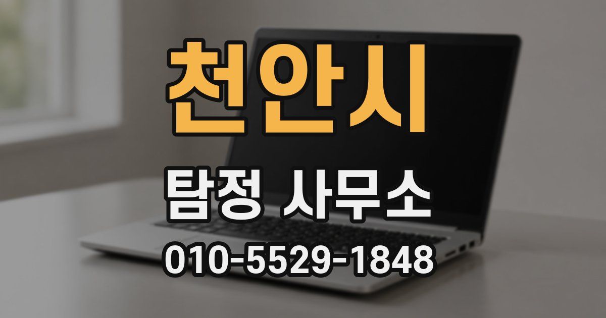 천안시 탐정 사무소