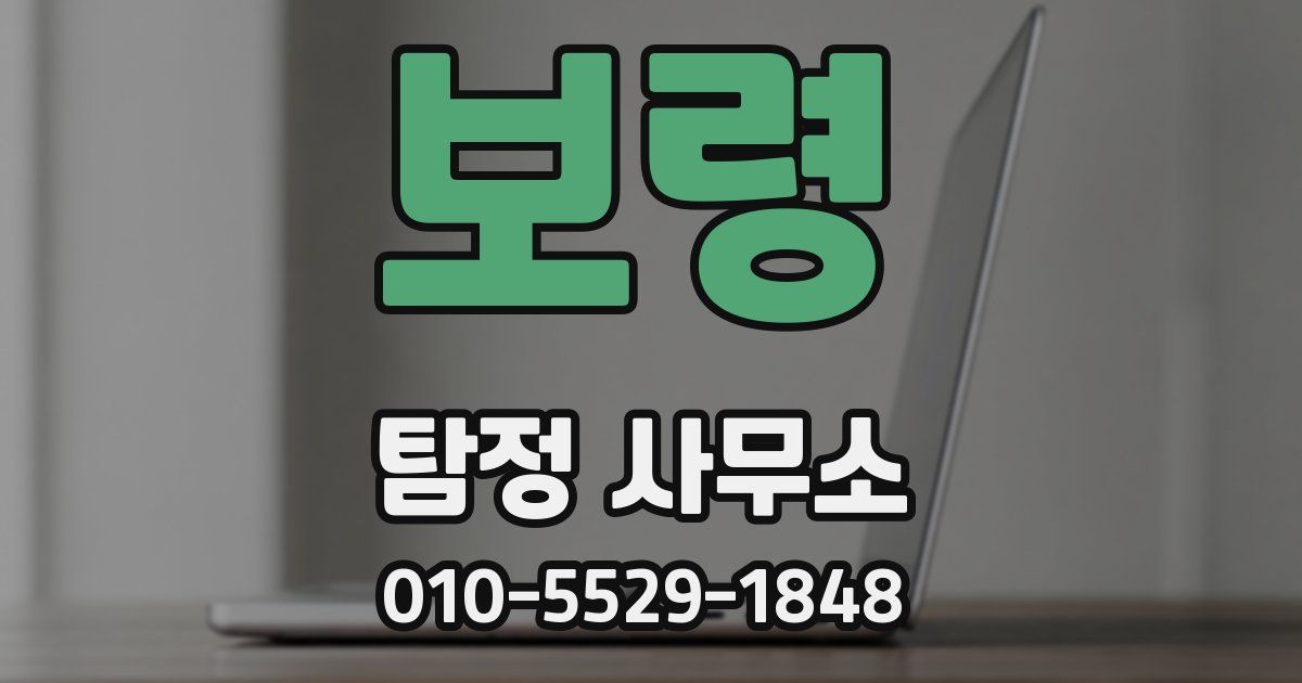 보령 탐정 사무소