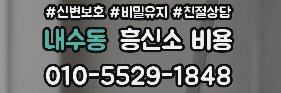 내수동 흥신소 비용