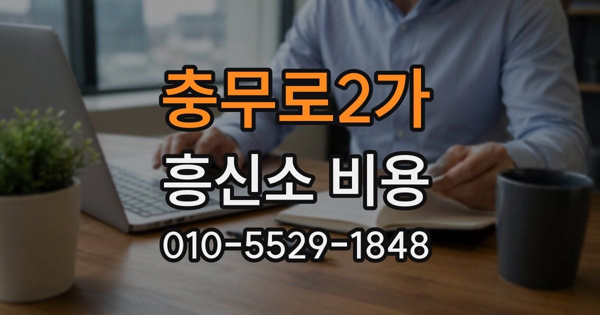 충무로2가 흥신소 비용