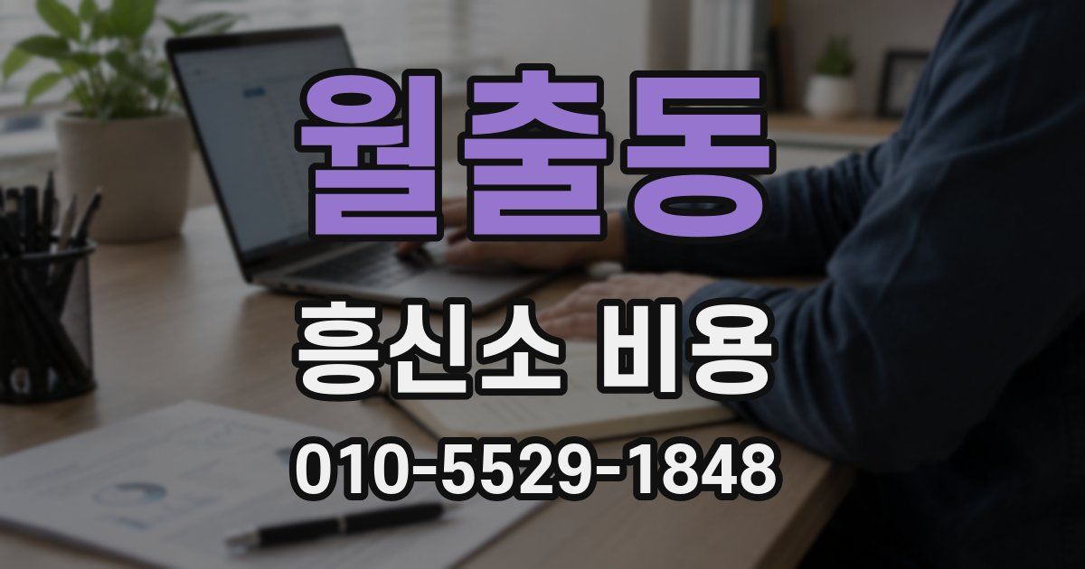 월출동 흥신소 비용