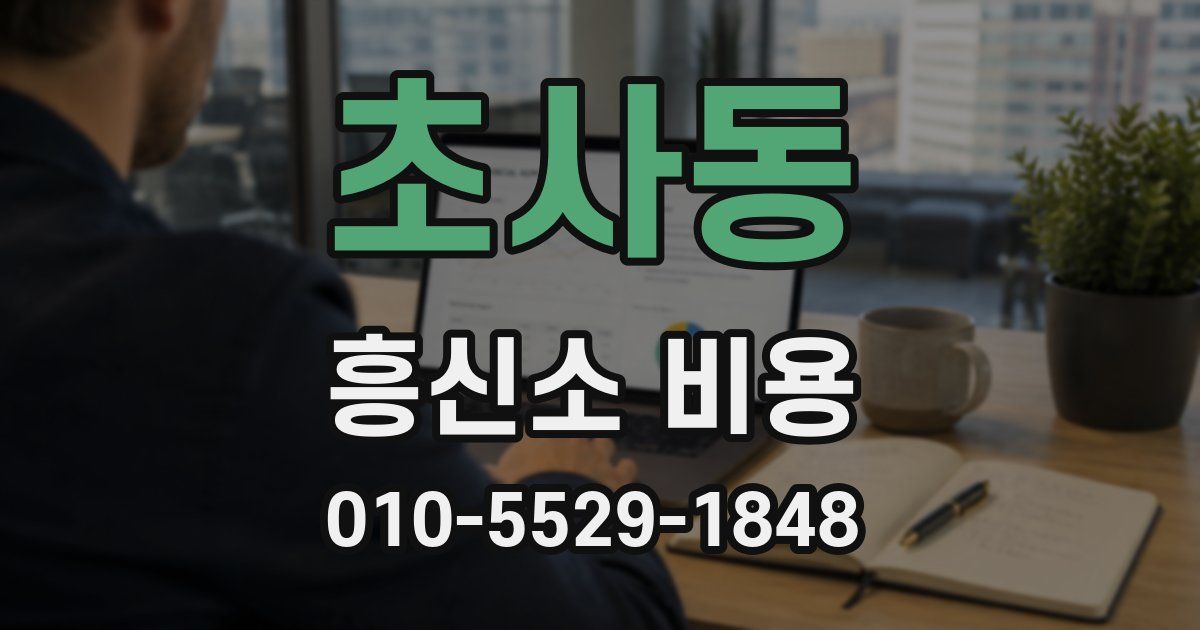 초사동 흥신소 비용