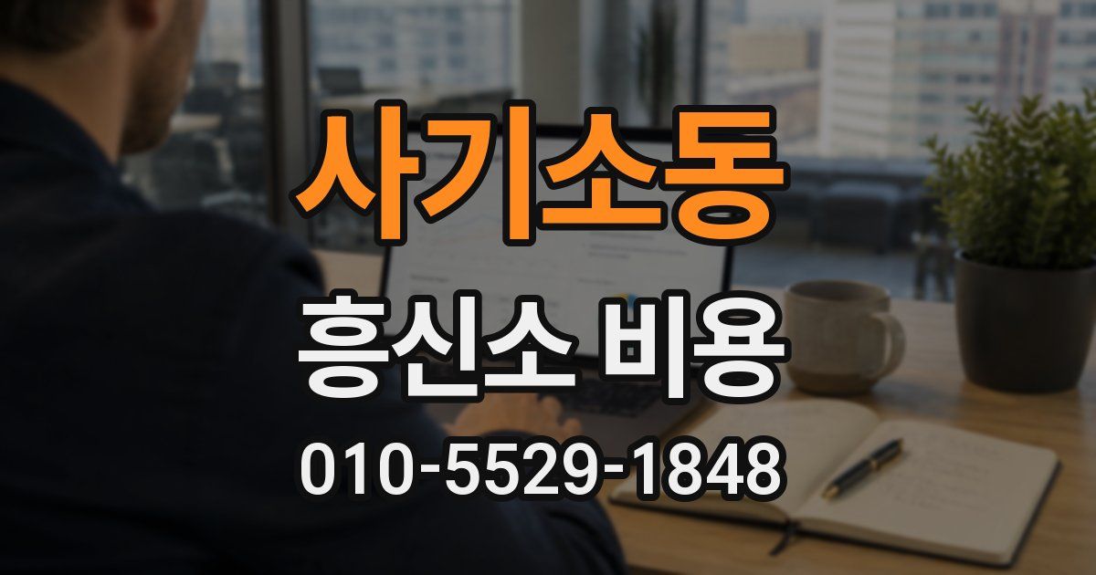 사기소동 흥신소 비용