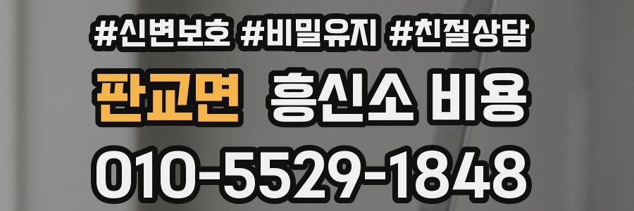 판교면 흥신소 비용