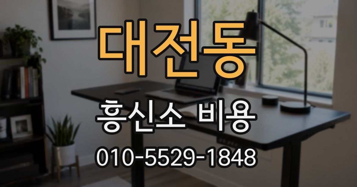 대전동 흥신소 비용