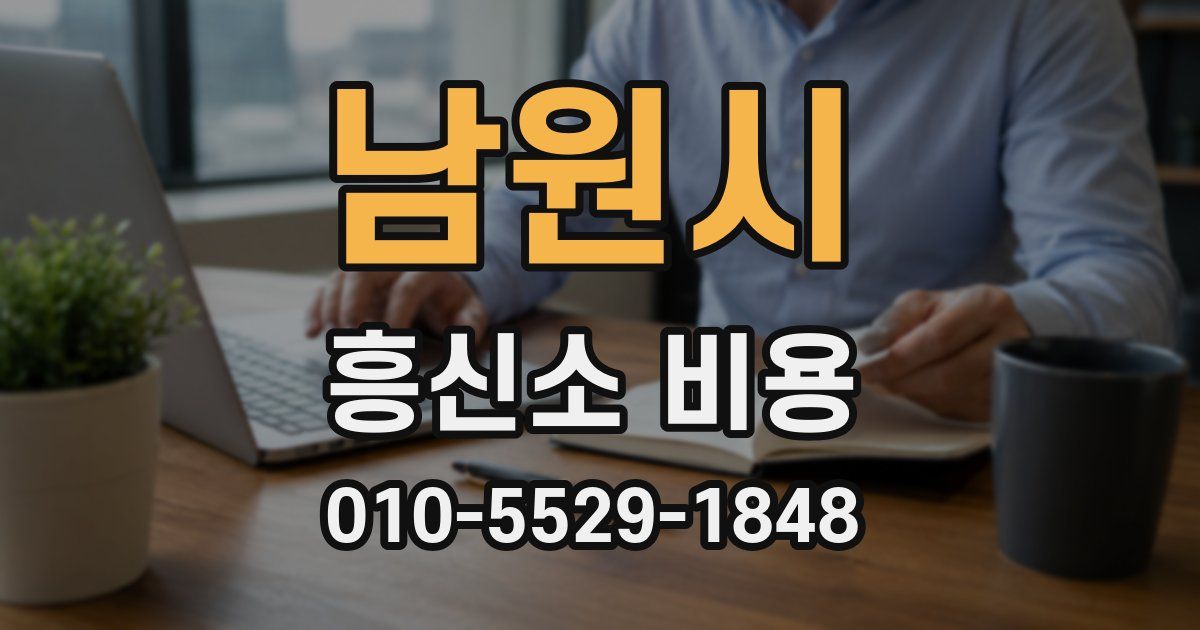 남원시 흥신소 비용