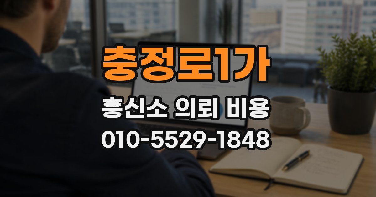 충정로1가 흥신소 의뢰 비용