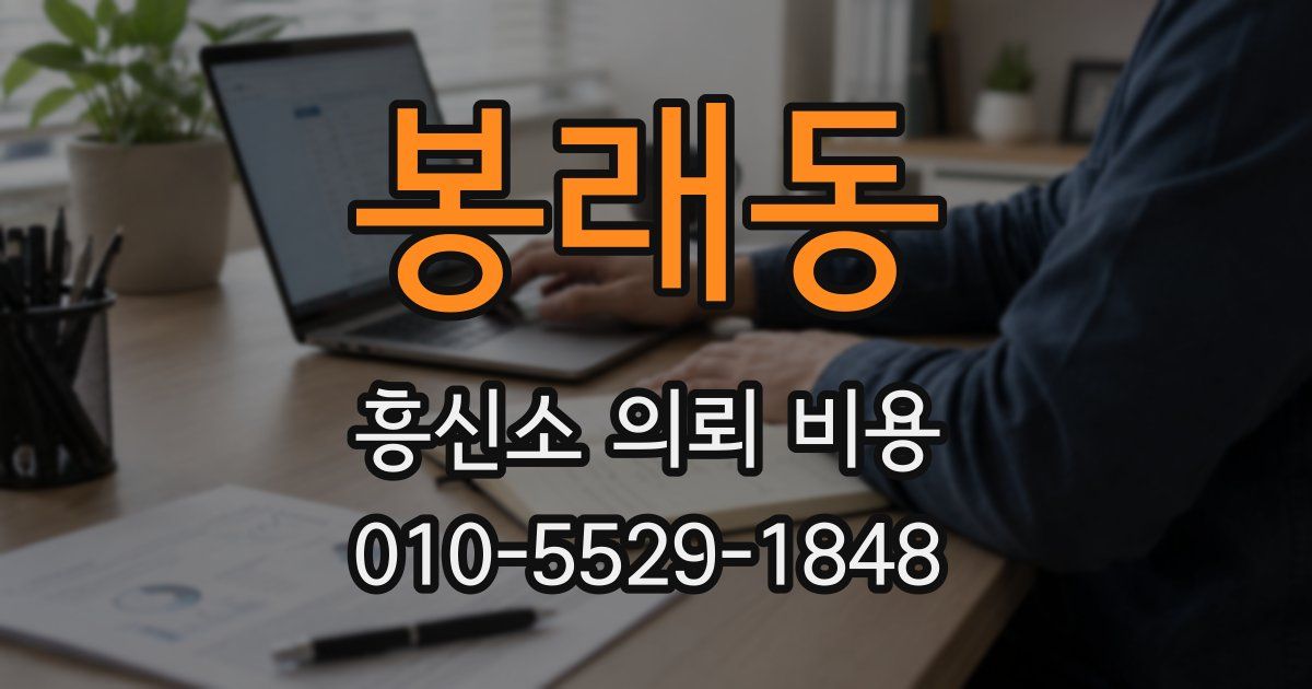 봉래동 흥신소 의뢰 비용