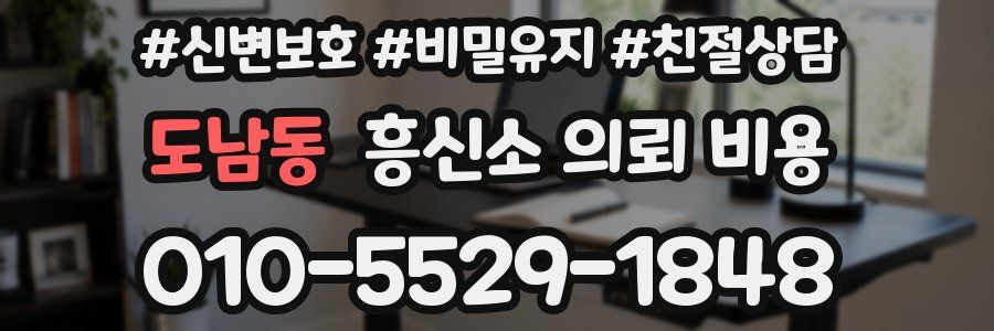 도남동 흥신소 의뢰 비용