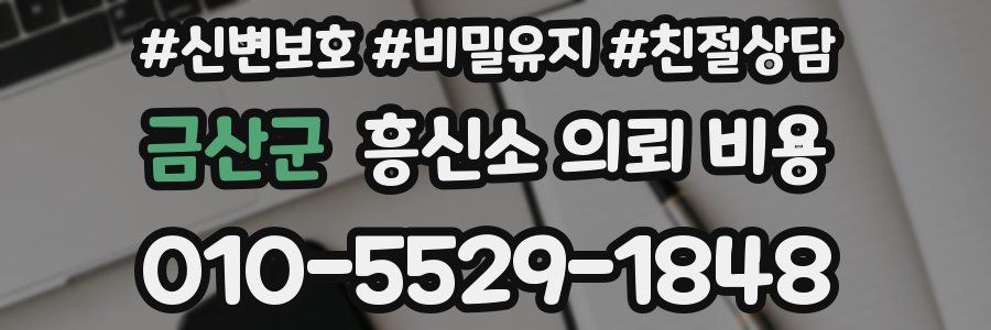 금산군 흥신소 의뢰 비용