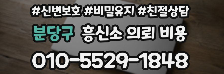 분당구 흥신소 의뢰 비용