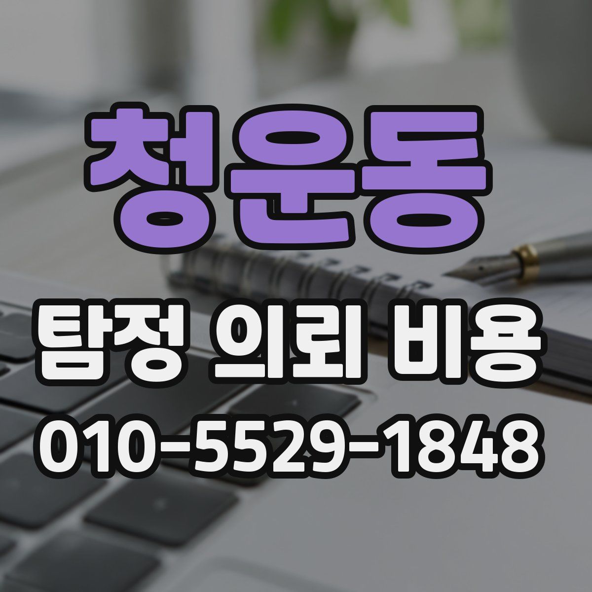 청운동 탐정 의뢰 비용