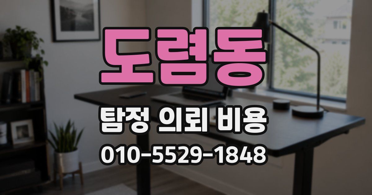 도렴동 탐정 의뢰 비용