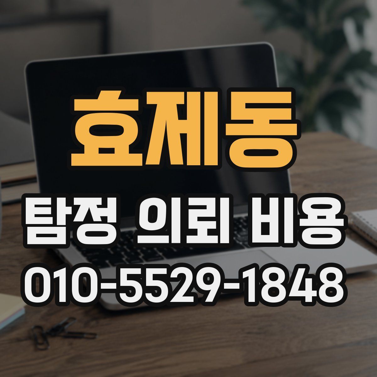 효제동 탐정 의뢰 비용