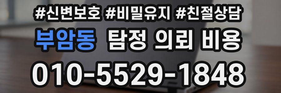 부암동 탐정 의뢰 비용