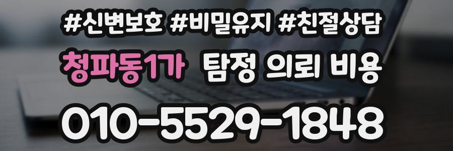 청파동1가 탐정 의뢰 비용